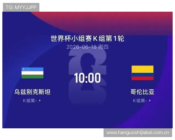 2026年世界杯乌兹别克斯坦VS哥伦比亚比赛前的比赛时间、地点及观赛指南详解